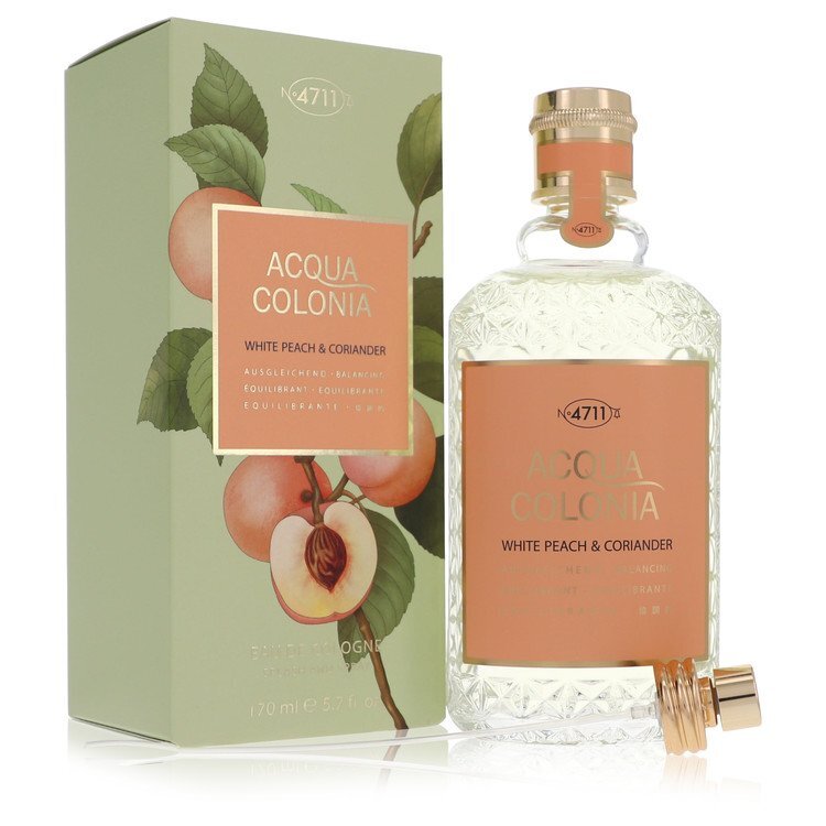 4711 Acqua Colonia White Peach & Coriander by 4711 Eau De Cologne Spray (Unisex unboxed) 5.7 oz (Women)